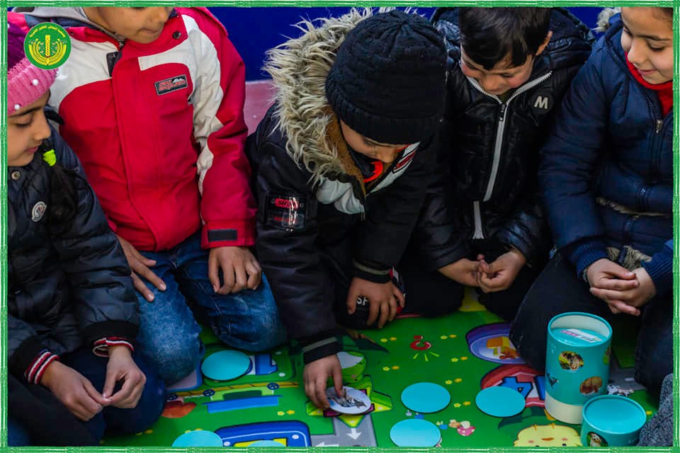 أنشطة الدعم النفسي لأطفال الوافدين من حلب واللاذقية جراء الزلزال